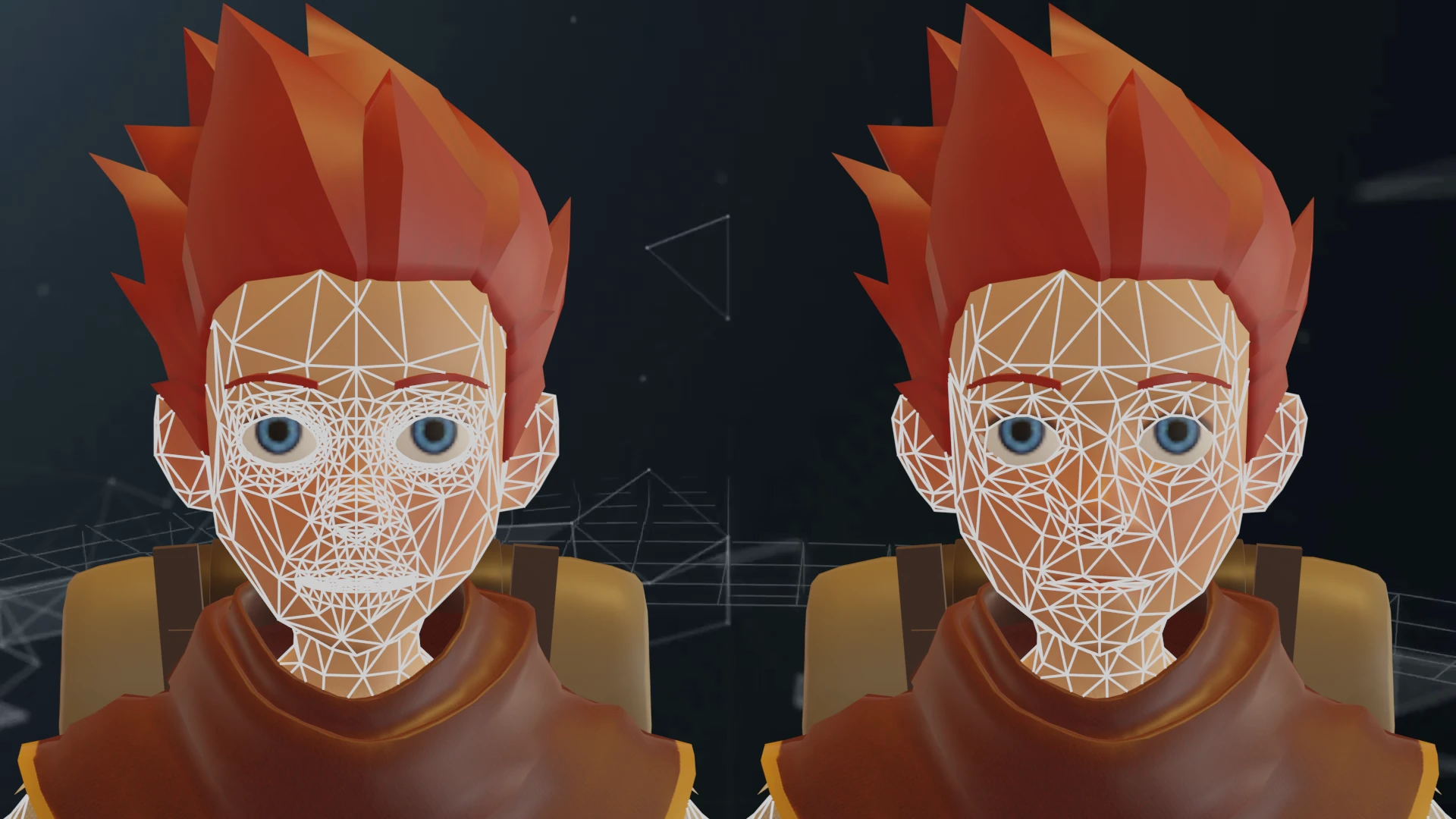 Character after vertex weighting