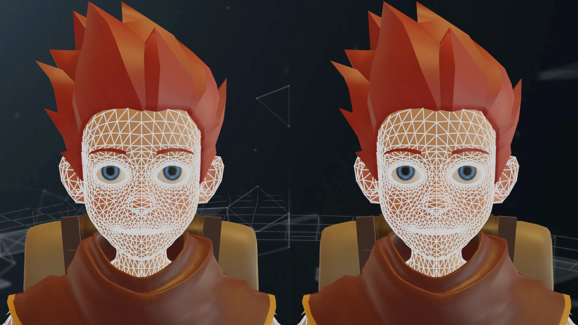 Character before vertex weighting